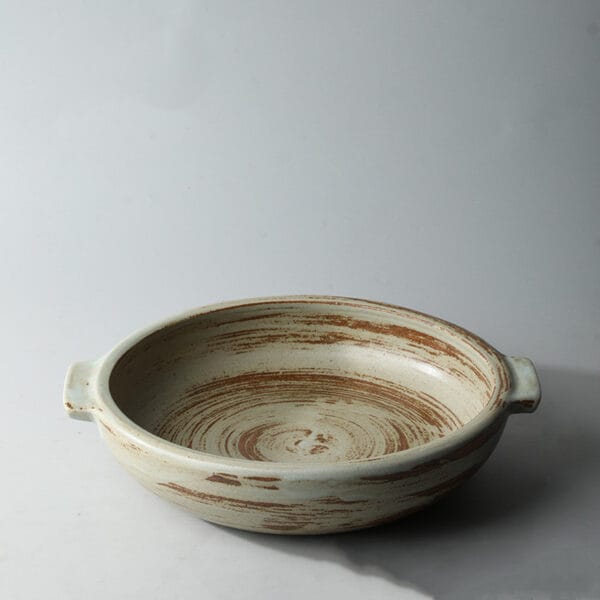 Small single-colour double-ear dinner plate in white, perfect for serving appetizers or desserts.