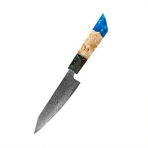 Kiritsuke-style utility knife with a 25cm overall length, perfect for precision slicing and dicing.