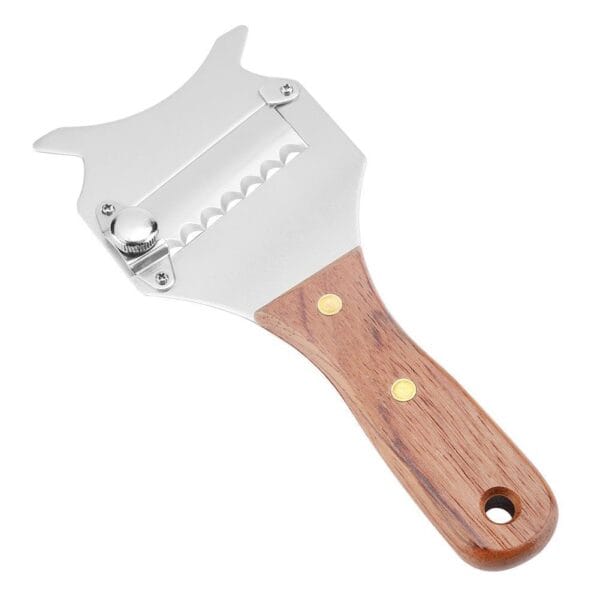 Premium truffle slicer with 5cm adjustable blade and ergonomic rosewood handle