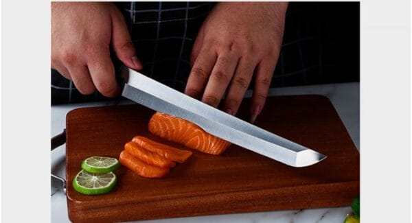 Sashimi knife with stainless steel blade, ideal for chefs who value exceptional sharpness and control