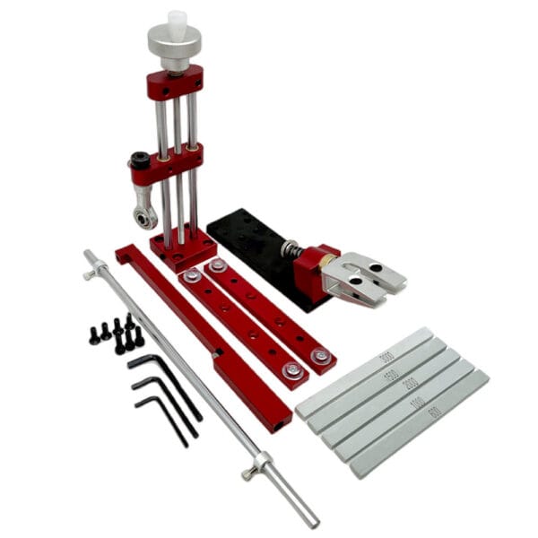 Aluminum alloy and brass knife sharpener with fully adjustable angles for optimal blade maintenance