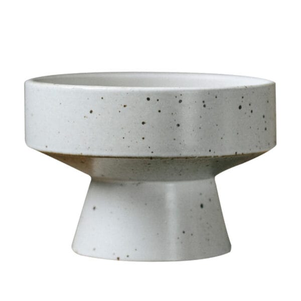 Japanese Style Ceramic Bowl in Ru Kiln Black, featuring a high-foot design and 13cm plate size.